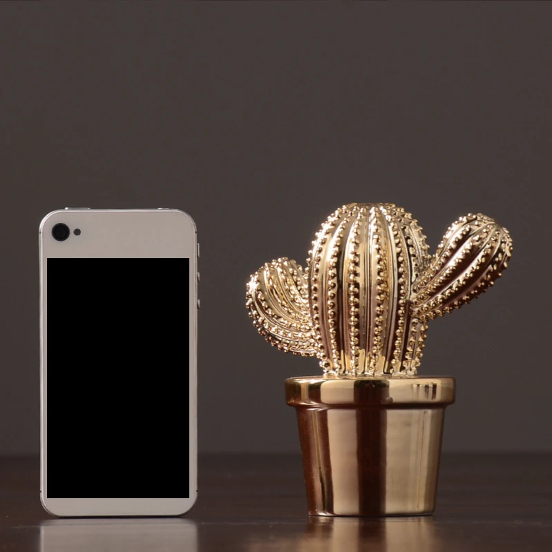 

Cactus ceramic glass cover home decoration Kawayi bedroom decoration home decoration living room decoration gift