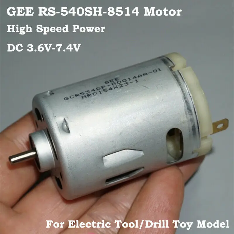RS 540SH 8514 угольные щетки Двигатель постоянного тока 3V 5V 6V 7 4 V 37000 об/мин высокого