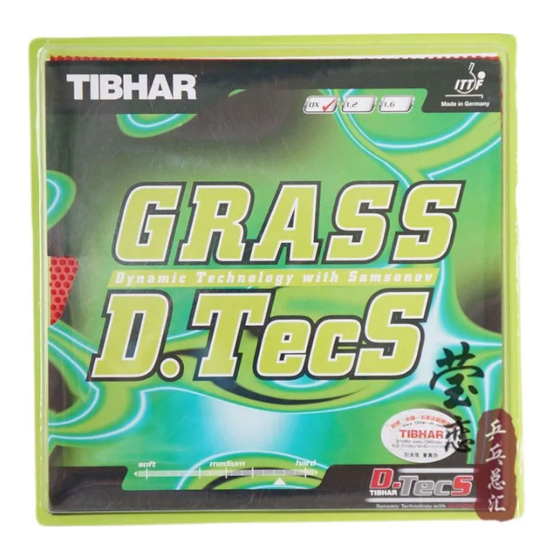 

Ракетки для настольного тенниса Tibhar GRASS D.TECS, резиновые и резиновые ракетки