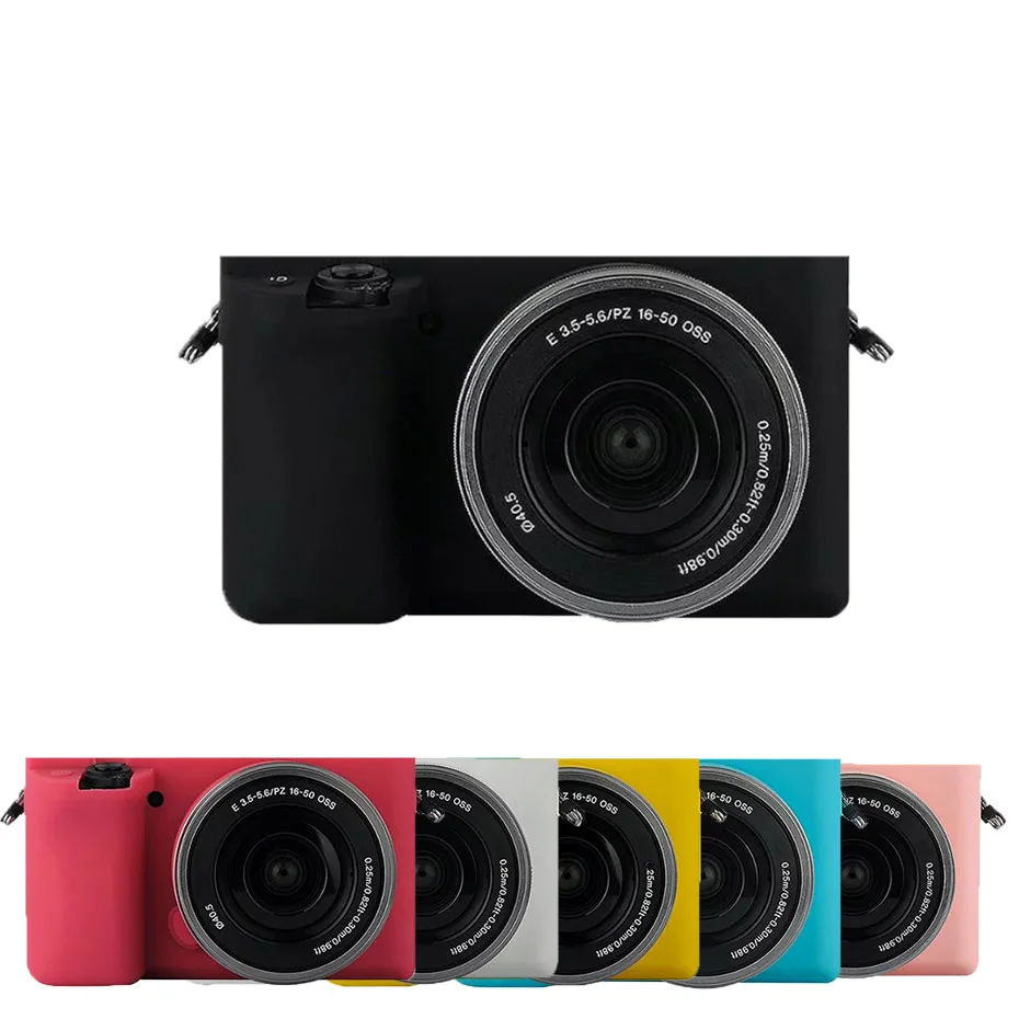 Сумки для камеры TENENELE Sony A6000 мягкие силиконовые цветные резиновые чехлы защитные