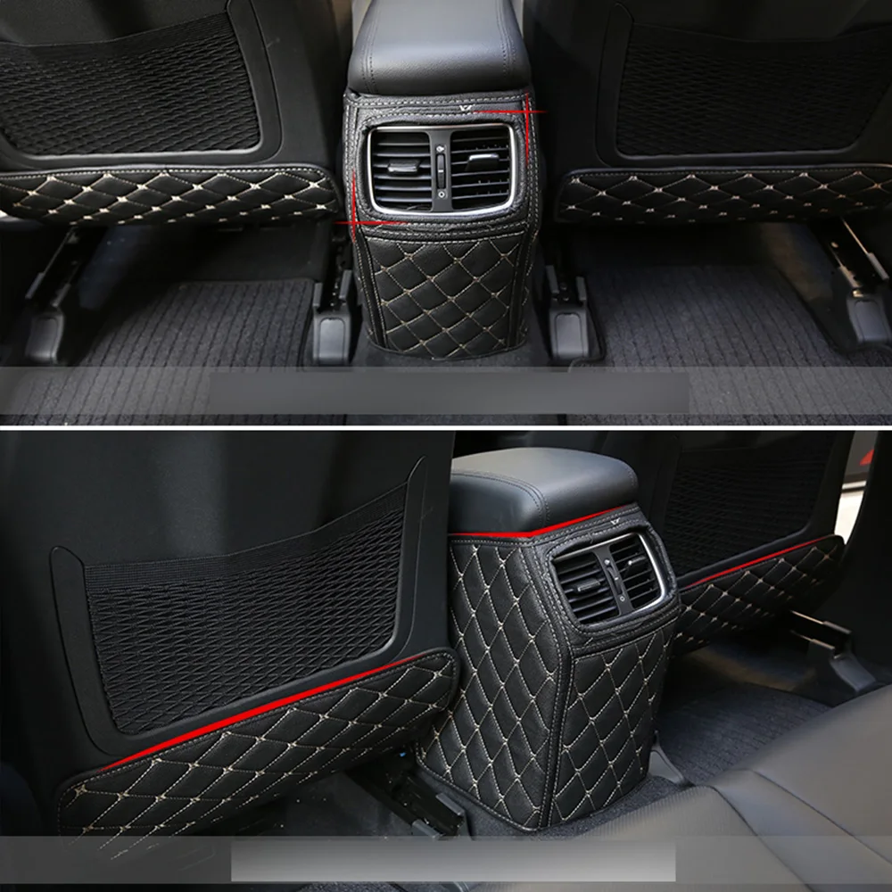 

Car Styling Car Anti-Kick Pad Anti-dirt Scratch Mat Leather For Hyundai Tucson 2015 2016 2017 2018 Accessories