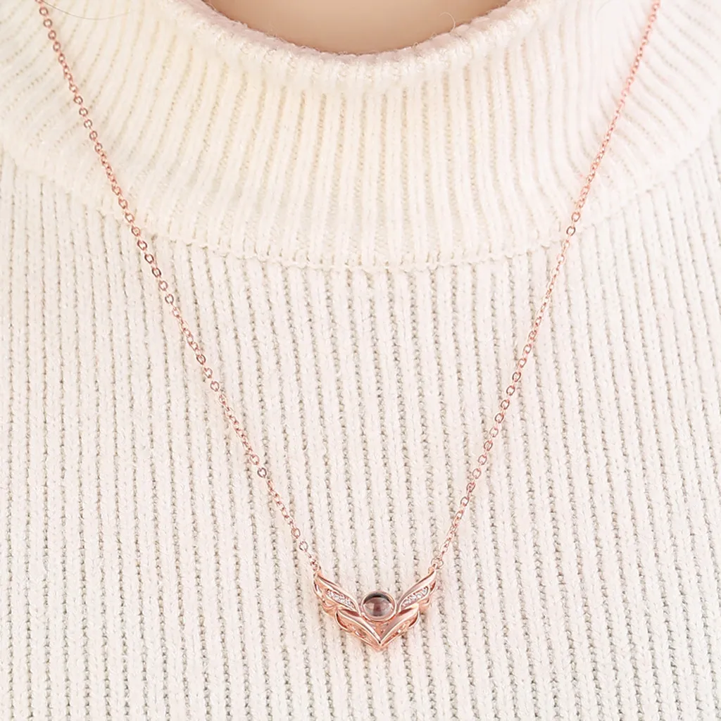 2020 горячая Распродажа Настоящее ожерелье с проекцией памяти новинка 100 языков I