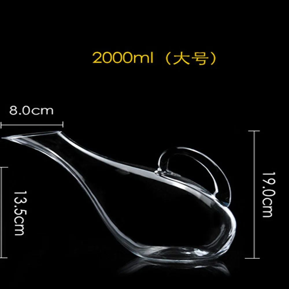 

Lead-Free Crystal Wine Dispenser With Handle Decanter
