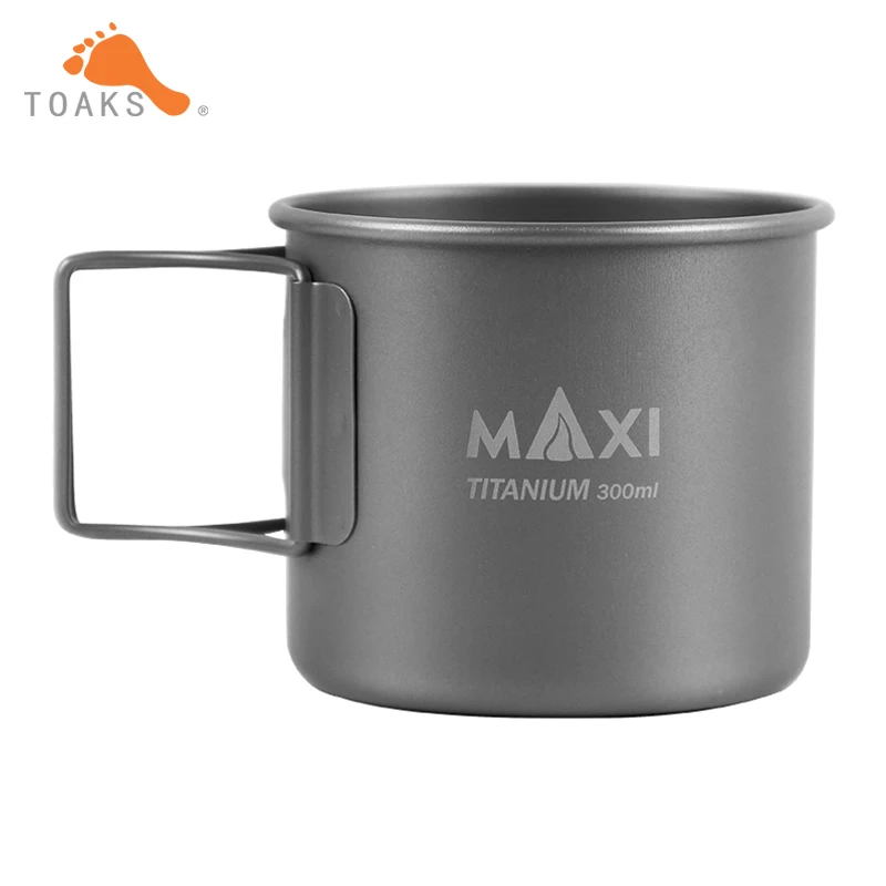 CUP-300 Toaks 300 мл титановая чашка со сложенной ручкой титановая кофейная кружка - Цвет: CUP-300