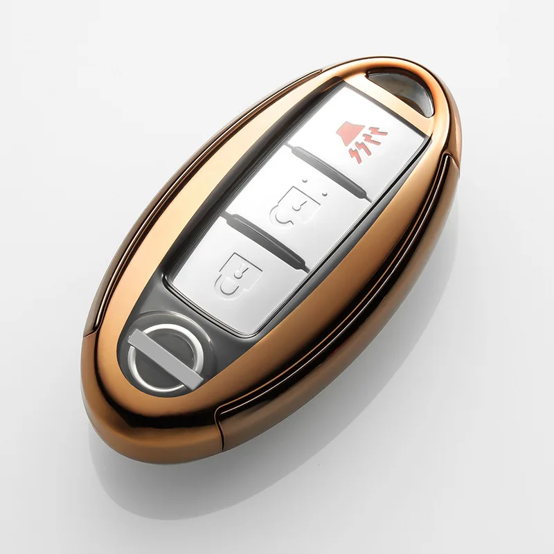 TPU + PC чехол ключа дистанционного управления автомобилем Брелок для Nissan Qashqai J10 J11 X