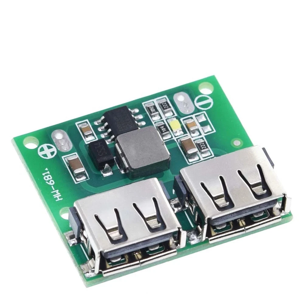 

9V 12V 24V to 5V DC-DC Step Down Charger Power Module Dual USB Output Buck Voltage Board 3A Car Charge Charging Regulator 6-26V