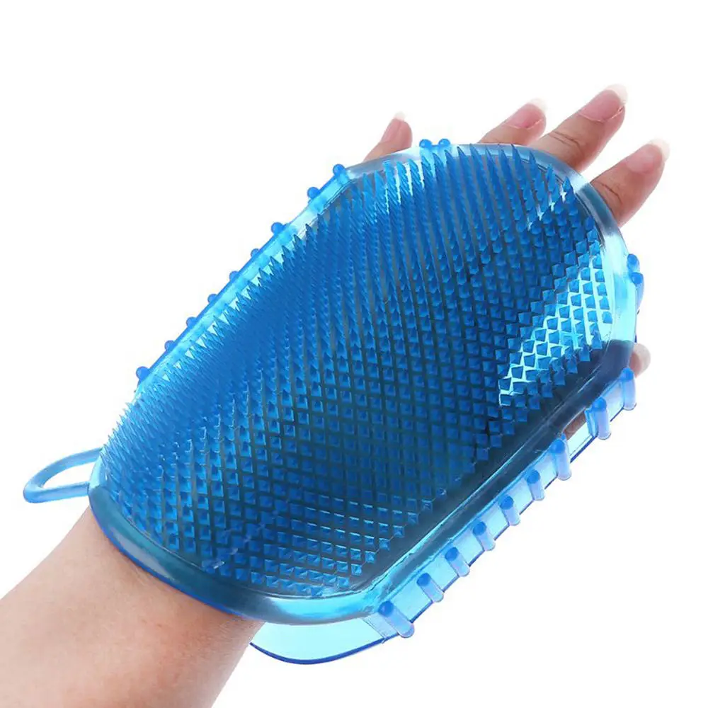 1 шт., мягкие силиконовые массажные перчатки для пилинга