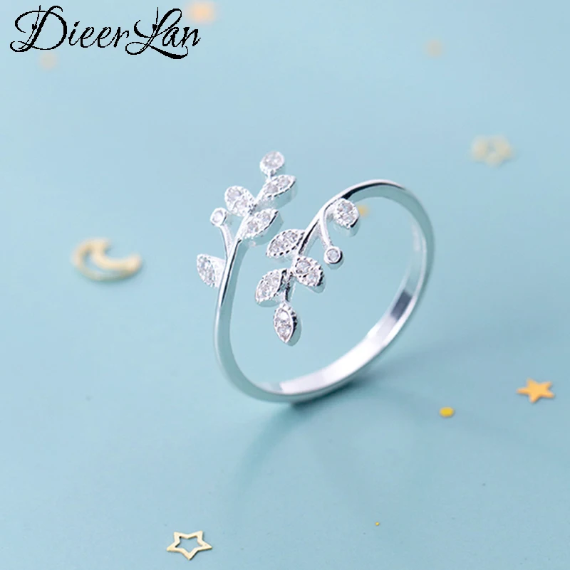 Богемные винтажные новые кольца в виде листьев с кристаллами для женщин Подарки