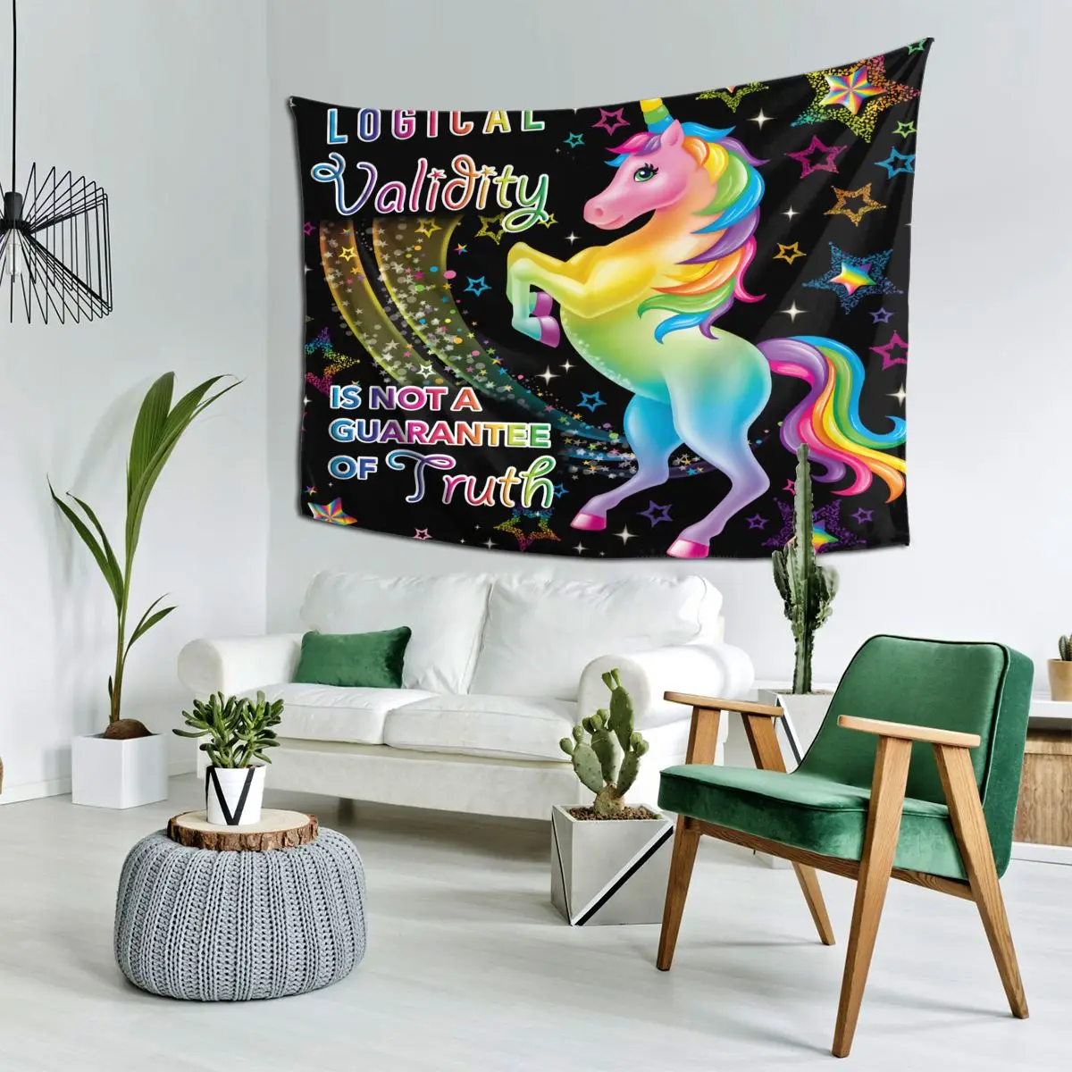 В виде единорога хиппи богемный художественный декор настенный гобелен печатный