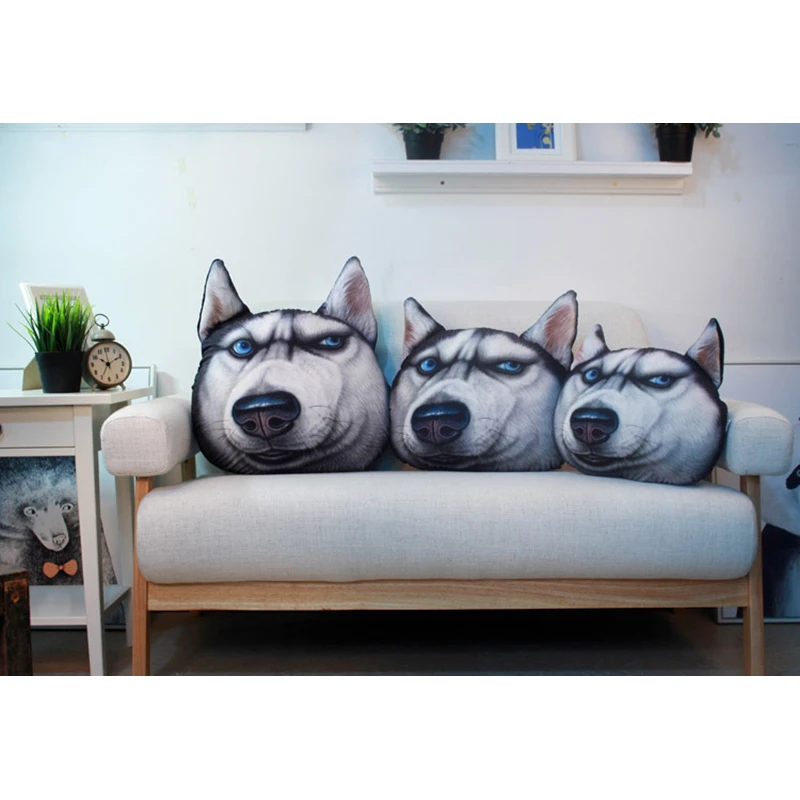 Doge мультяшная Милая подушка с 3d принтом плюшевые игрушки креативный подарок