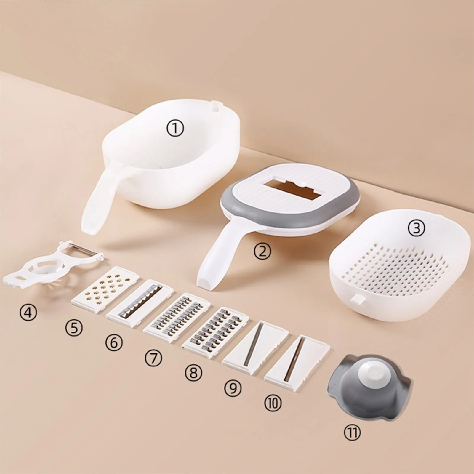 

Slicing Kitchen Stainless Steel S Licer Multi Function Rotary Drains Basket
