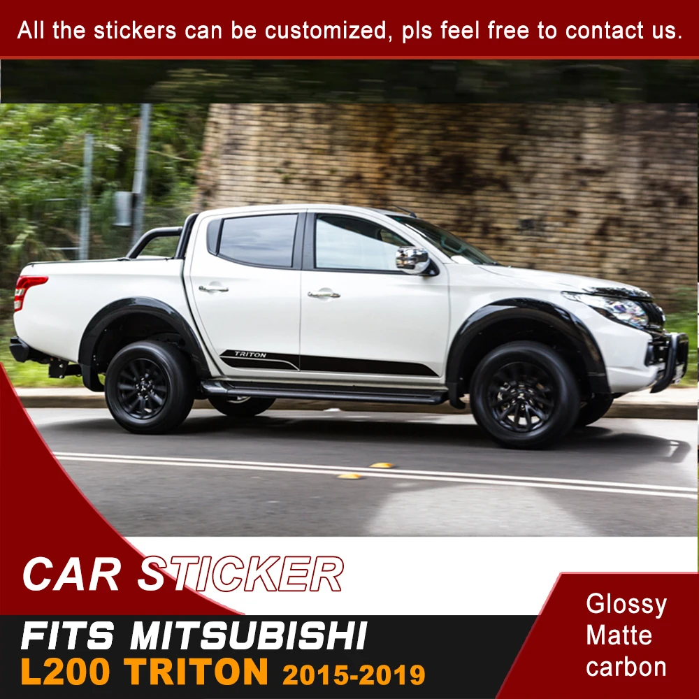 2 шт. виниловые наклейки для кузова mitsubishi l200 triton 2006 2019|Наклейки на автомобиль| |