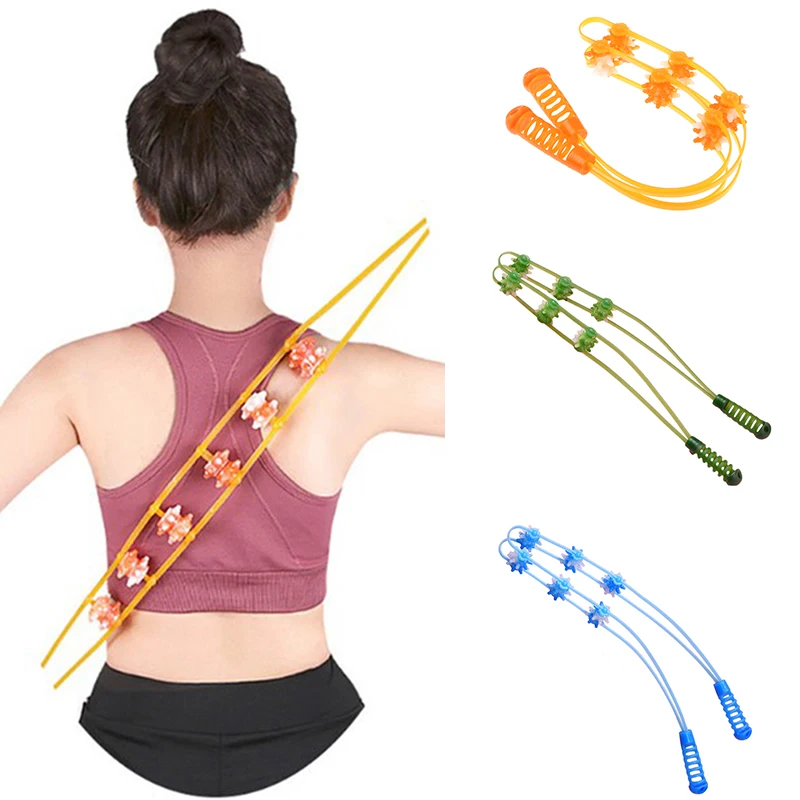 

Portable Roller Massage For Shoulder Back Neck Waist Multi Functional Body Massager Self Upper Lower Point Rolling Handheld
