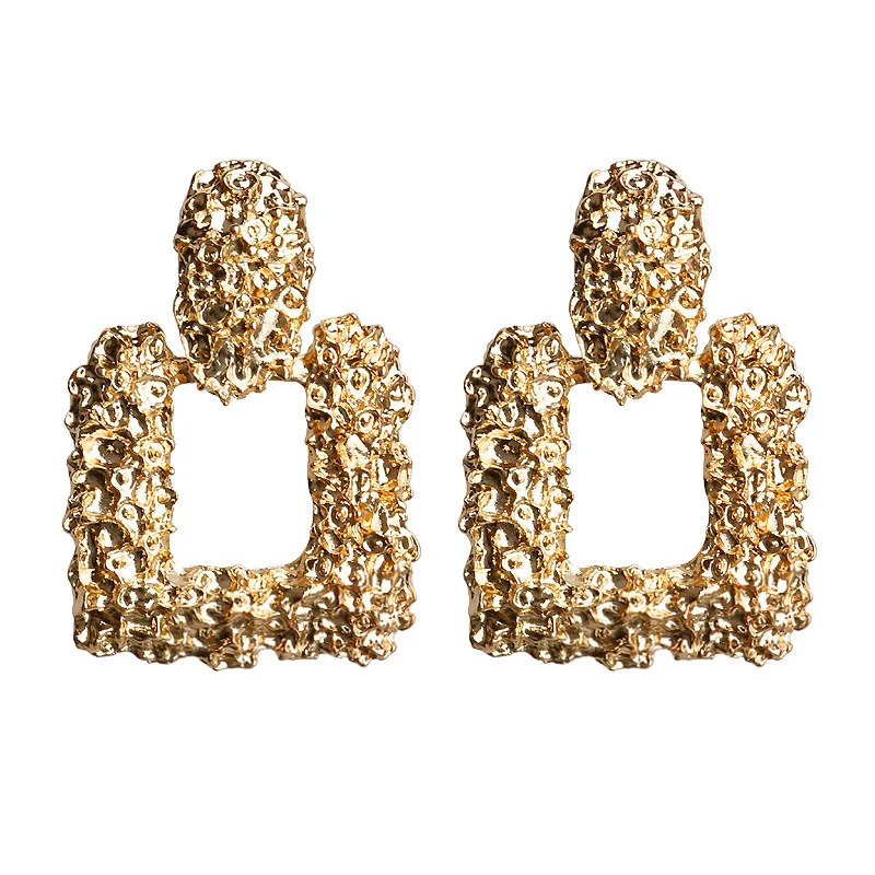 Женские серьги из металлического сплава простые геометрические в европейском и