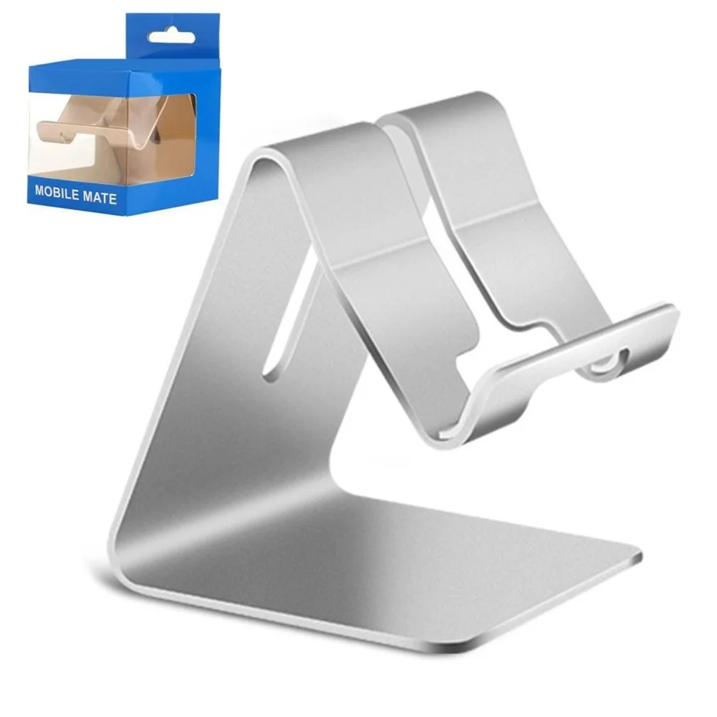 

2021 Universal Aluminium Alloy Smart Phone Stand Desk Hold Charge Mobile Holder Cradle Mount For iPhone Metal Tablets For Ipad