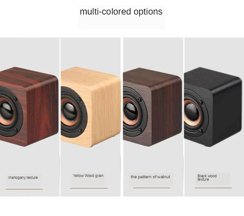 

Q1 wooden gift wireless bluetooth small speaker mobile phone mini creative speaker