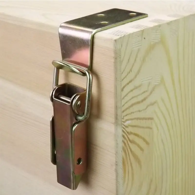 

Wooden box Locking Latch Metal Suitcase Chest Toggle hasp Catch Clasp hasp jewelry box hinges Furniture Hardware Accessories