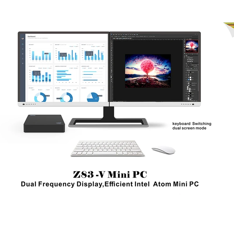 Z83V мини ПК Intel Atom X5-Z8350 офисный компьютер 4 Гб Ddr3 64 Гб Rom 4 к Hdmi Vga Gigabit Ethernet Windows 10 Linux
