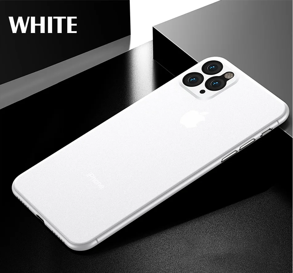 Роскошный противоударный 0,3 мм ультра тонкий чехол для iphone 11 Pro X XS XR Max матовый чехол из ТПУ для iphone 8 7 6 6s Plus Мягкий чехол