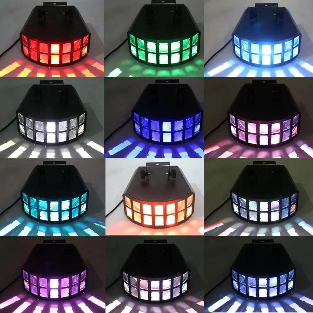 Home DJ Party Show Stage Effect Lighting LED Disco Projector Dot Lights Professional Beam Moving Ray Light DMX 20W Double RGBW|party disco|stage