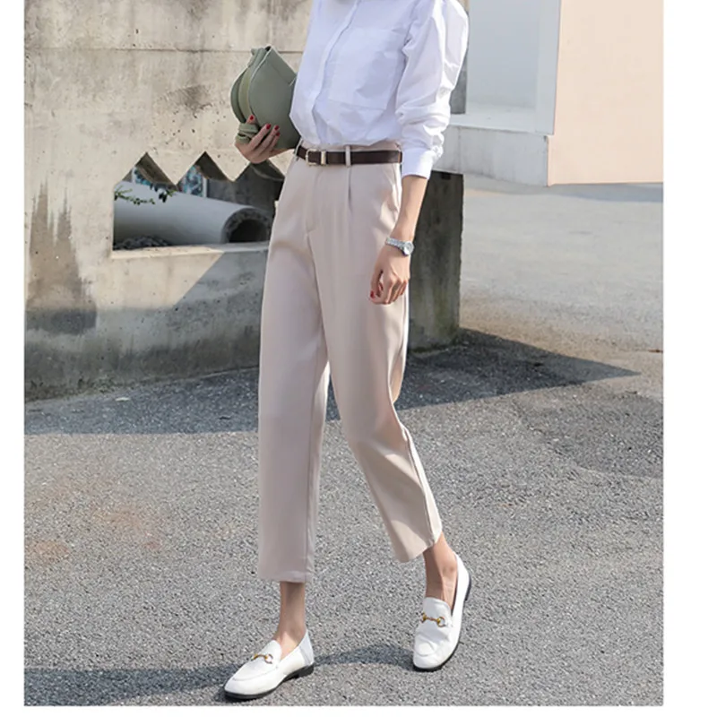 JUJULAND новые женские корейские OL черные шаровары дышащие тонкие повседневные