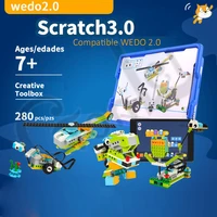 new high tech wedo 3 0 robotics construction set building blocks bricks compatible with 45300 wedo 2 0 educational diy toys
