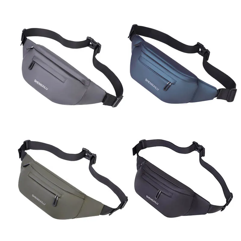 

Crossbody Capacity Casual Pouch Chest Large Bag Waterproof Sports Waist Pack Unisex Hip Banana Bag Outdoor Travel Messenger Bags