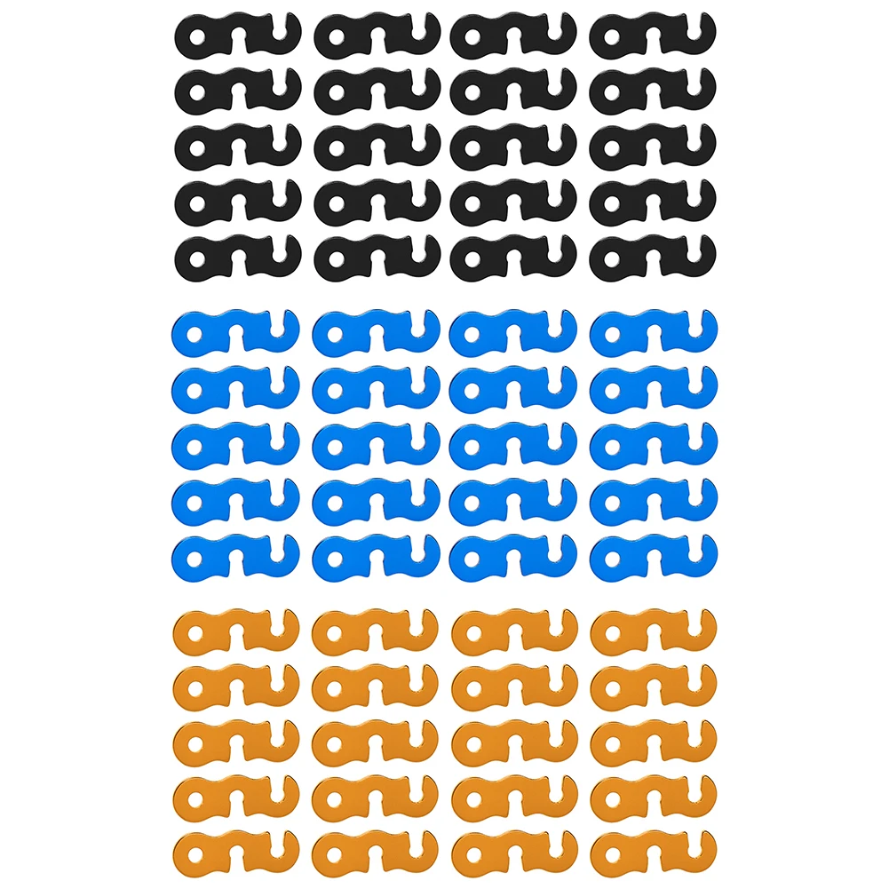 

20 шт./компл. Наружная палатка из парашютного шнура с пряжкой из алюминиевого сплава