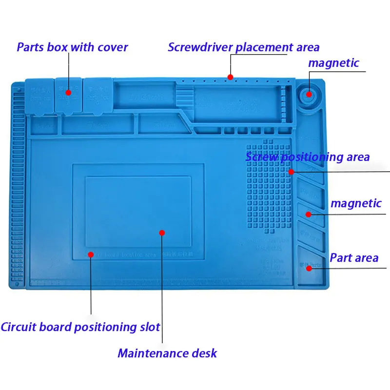 

High-end Heat Insulation Working Mat Heat-resistant Soldering Station Repair Insulation Pad Insulator Pad Maintenance Platform