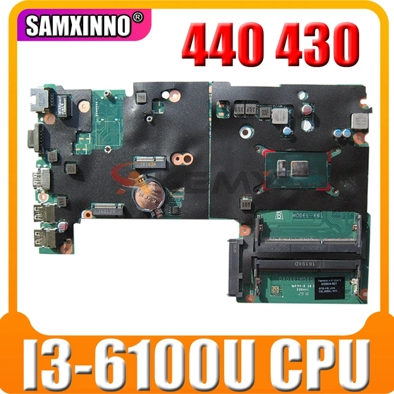 

High quality 830935-601 for HP Probook 430 G3 Laptop Motherboard DA0X61MB6G0 SR2EU I3-6100U DDR3L 100% tested