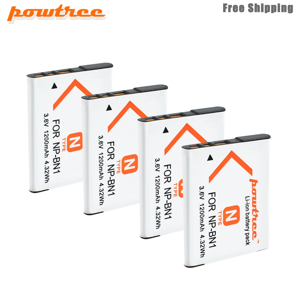 Аккумулятор Powtree на 1200 мАч для SONY DSC TX9 T99 WX5 TX7 W390 W380 W350 W360 QX100 W370 W730 L50|Цифровые