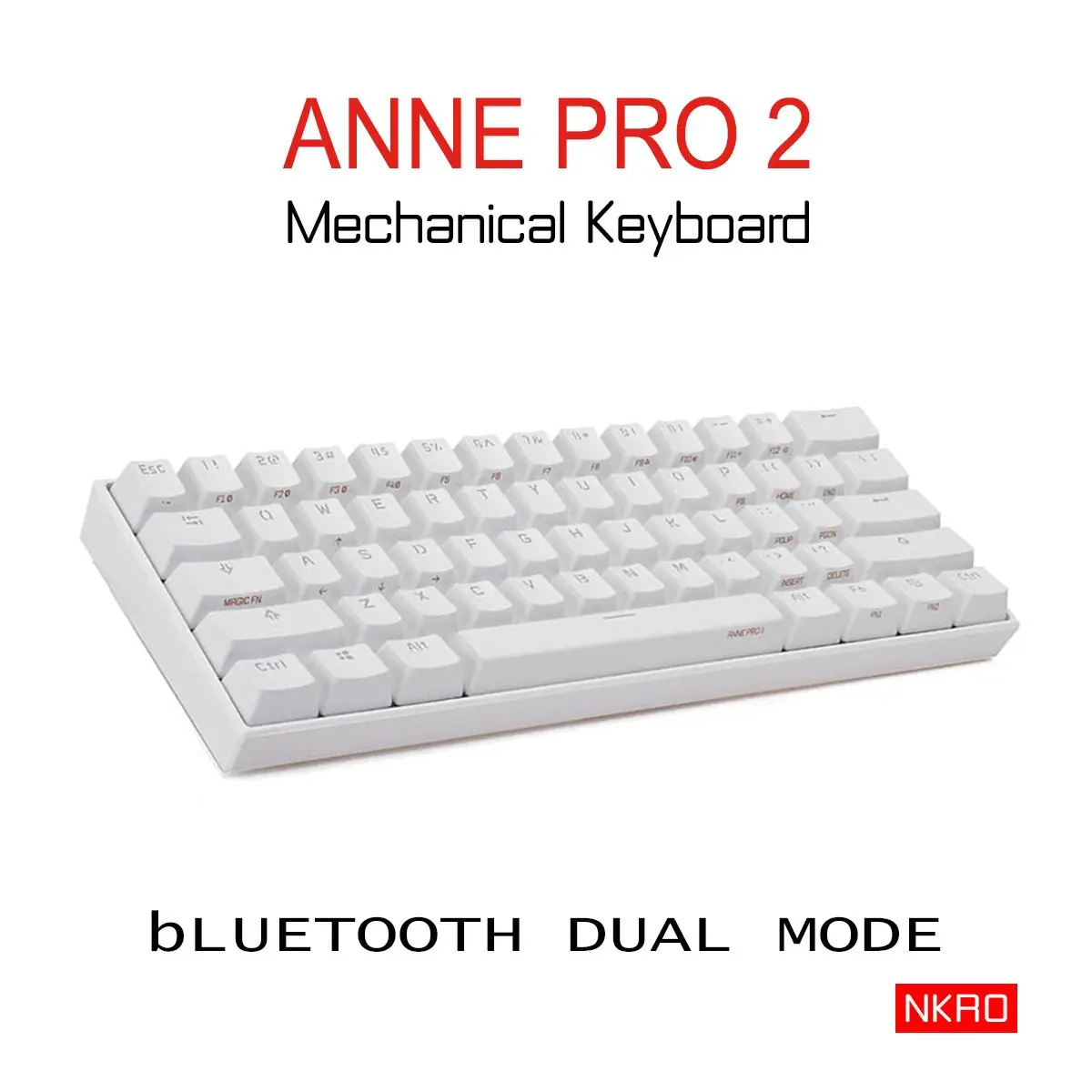 Миниатюрная портативная беспроводная механическая клавиатура ANNE Pro2 с bluetooth 60%