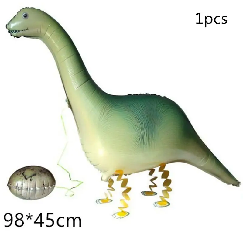 1pcs balloon 6 и 5 шт. большой динозавр фольги шарики, День подарков будущей матери день рождения Юрского мира украшения воздушный шар в форме животного дети подарок Globos - Цвет: 1pcs balloon