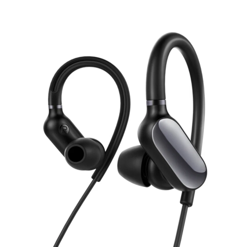 Black Xiaomi Мини Спортивные Bluetooth наушники гарнитура беспроводные наушники мини Музыка/Спорт вкладыши микрофон IPX4 водонепроницаемый ящик для хранения - Цвет: Black