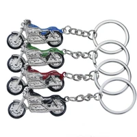 mini heavy metal motorcycle key chain charm metal keychain jewelry men women car keyring holder best gift