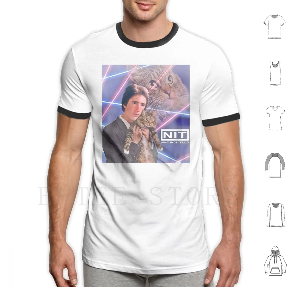 

Мужская хлопковая футболка Nit-Nine-Tails, размеры 6xl