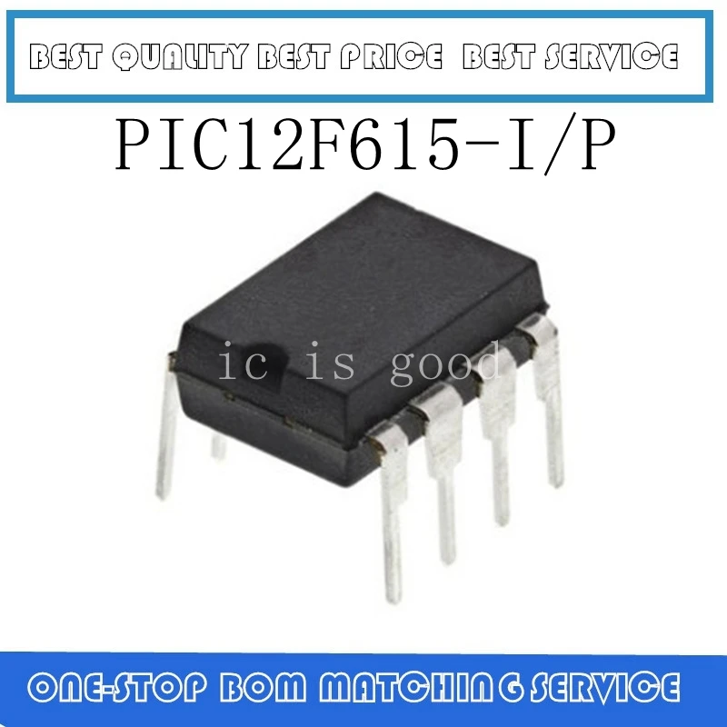 

5PCS PIC12F615 PIC12F615-I/P DIP-8