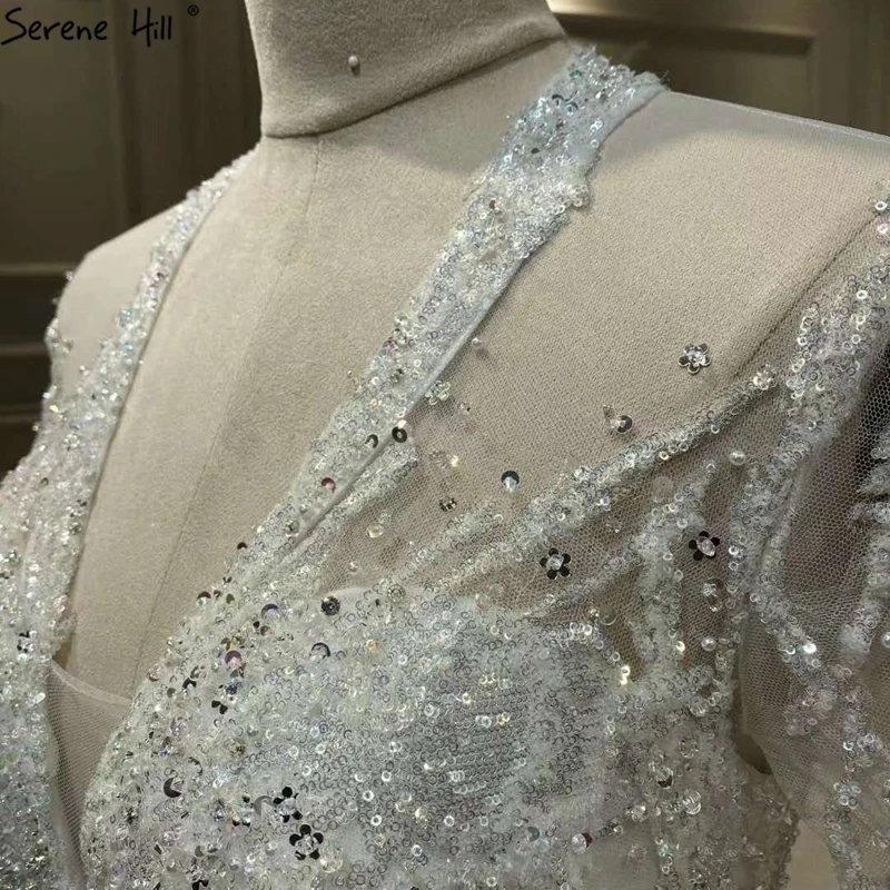 Роскошное свадебное платье цвета слоновой кости с v-образным вырезом 2021 длинным