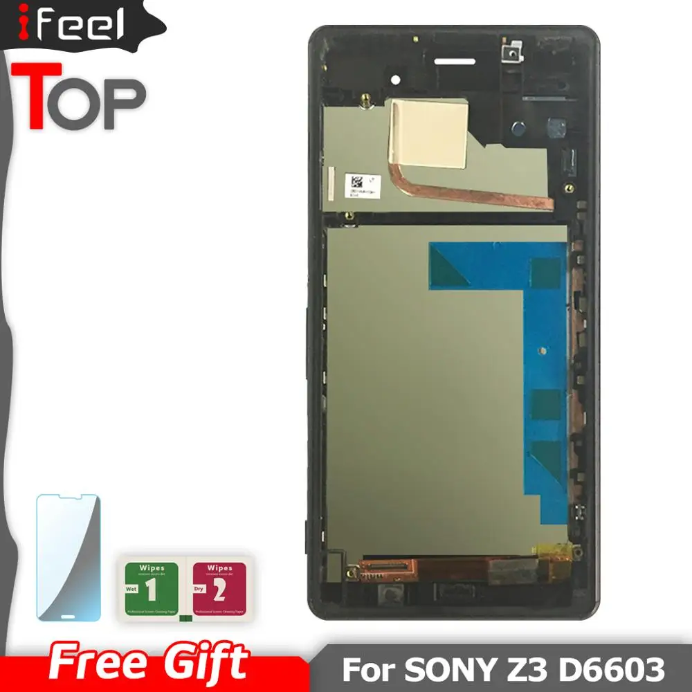 Сенсорный экран с рамкой для Sony Xperia Z3 D6603 D6633 D6643 D6653 сменный ЖК дисплей SONY Z3|Экраны