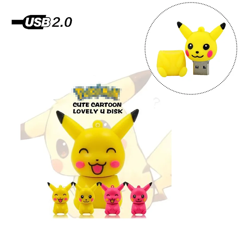 Горячая мультфильм usb флэш накопитель 4gb 8gb16gb 32gb 64GB pokemon флешки usb2.0 карта памяти U