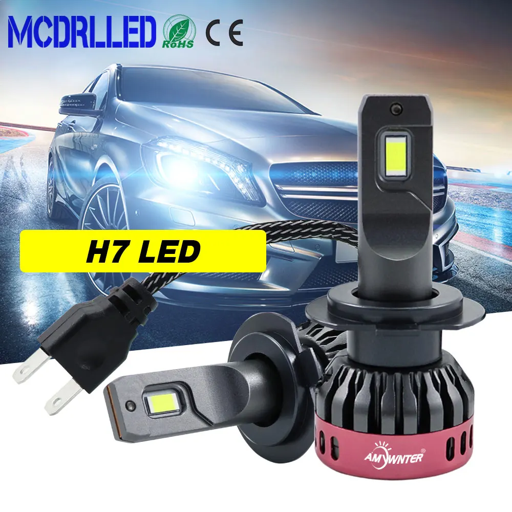 Mcdrlled 2020 Новые супер яркие автомобильные лампы H4 H8 H9 H11 H7 Светодиодные