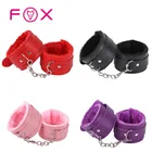 Наручники для секса, манжеты на лодыжку, бондажный браслет, БДСМ-женщина, эротические секс-игрушки для взрослых, мужские наручники для пар, экзотические аксессуары