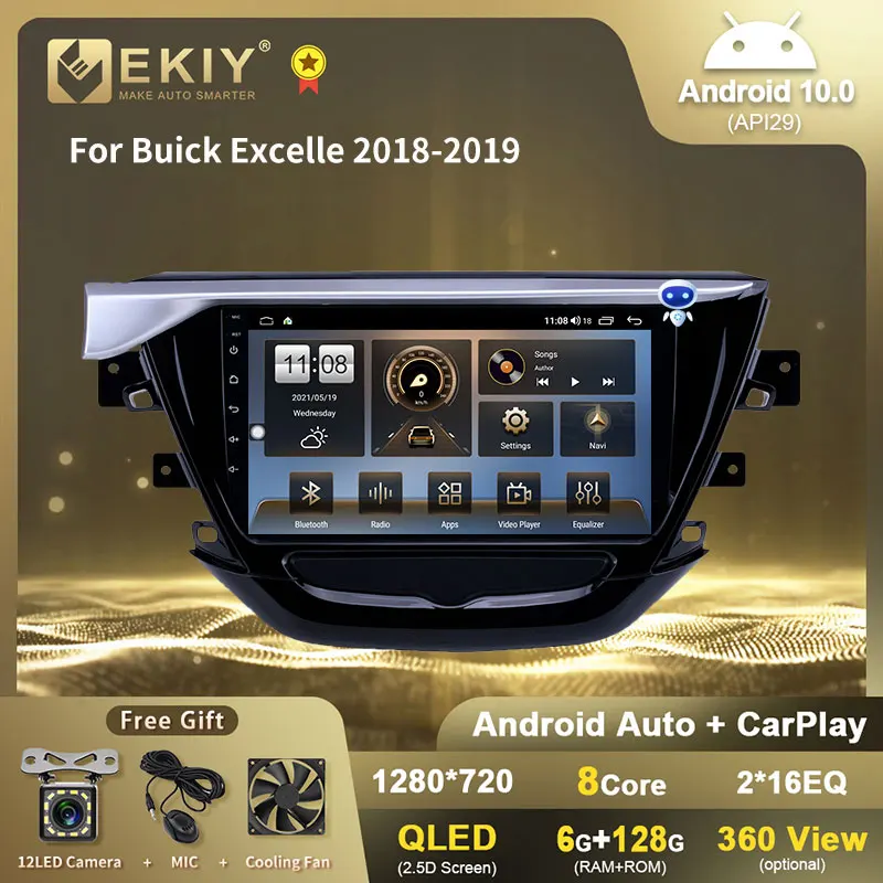 

Автомобильный GPS-плеер EKIY, HD-плеер 9 дюймов на платформе Android 9 для SsangYong Korando Actyon 2011-2013, головное устройство мультимедийной стерео 4G с Wi-Fi