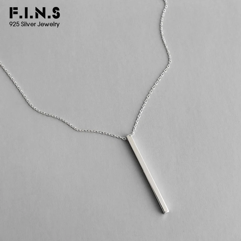 Минимализм F.I.N.S корейское простое колье из стерлингового серебра S925 пробы с
