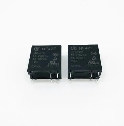 Новое реле 5 в HF42F 005-2HS HF42F-005-2HS 005-2HS JZC-42F 5VDC DC5VC 5V 5A 250VAC DIP6