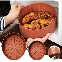airfryer %e2%80%8bsilicone pot square air fryers oven baking tray bread fried chicken pizza basket mat replacemen grill pan accessories