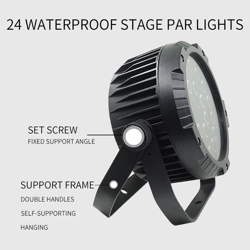 IP65 Водонепроницаемый светодиодный светильник Par 24x12W RGBW 4in1 наружный