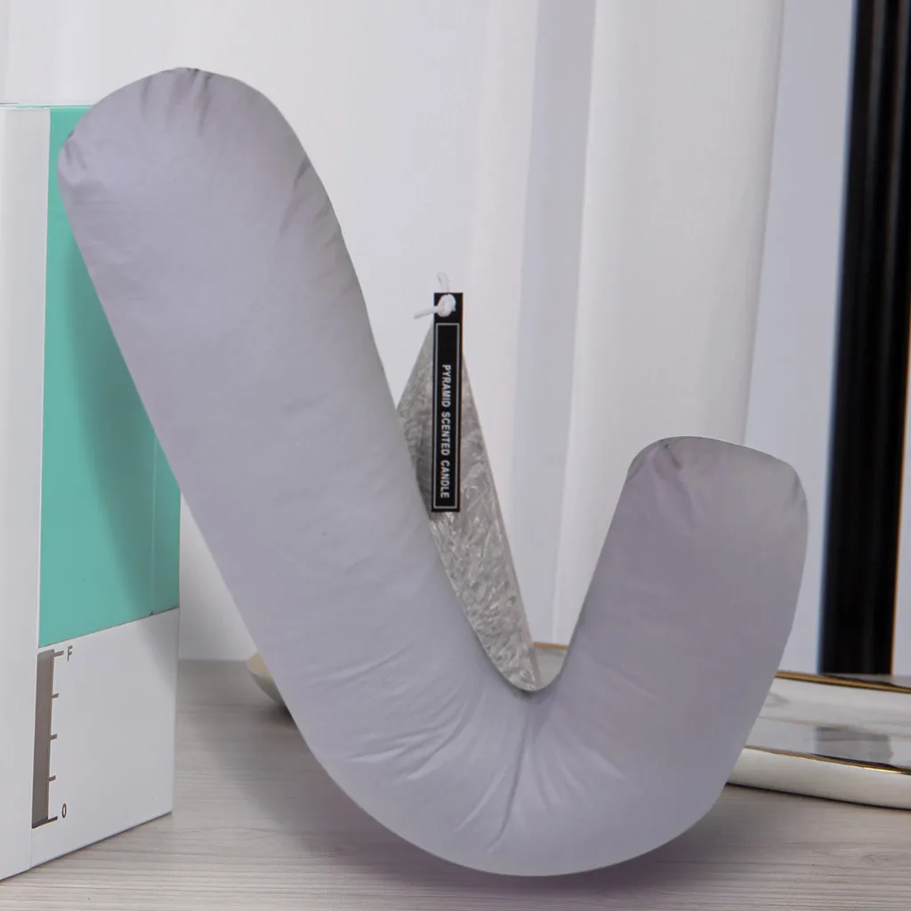 V образная подушка чехол одевалка: для кормления грудью вырез сзади Поддержка