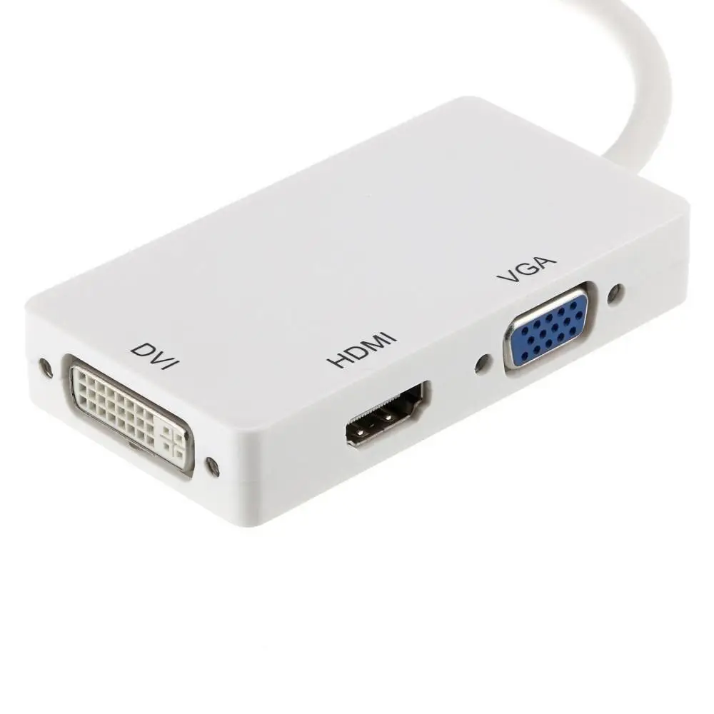 Кабель-адаптер Mini displayport DP Thunderbolt-DVI VGA HDMI-совместимый преобразователь Для iMac Mac Pro