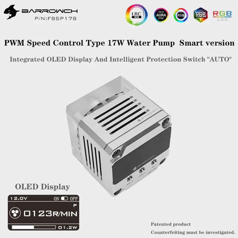 Barrowch PWM Speed Control Type 17W Through Hole Pump for Waterway Board Smart Edition FBSP17B-T | Компьютеры и офис